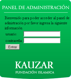 administrador web islamcali